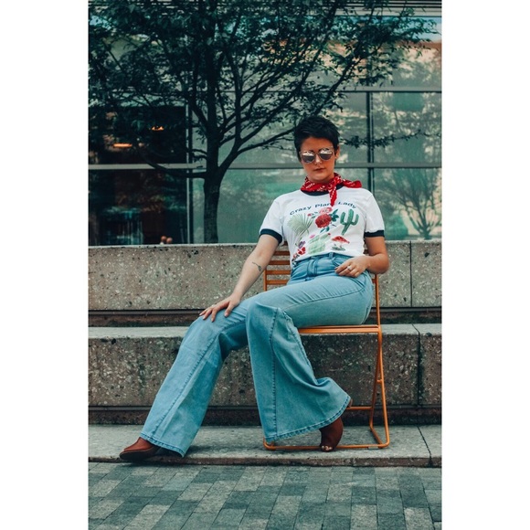 High Rise Flare Bell Bottoms - Picture 2 of 4